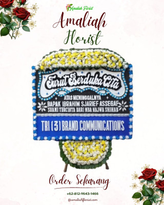 Papan Bunga Duka di Saga